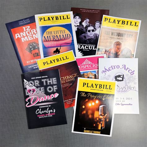 Printing Your Playbill