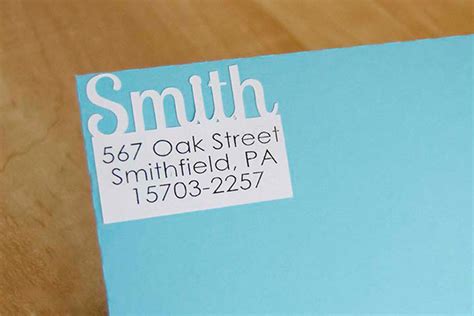 Printing Return Address Labels