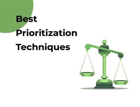 Prioritization techniques