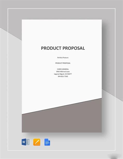 Product Proposal Template