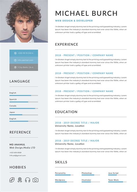 Example of a Professional CV