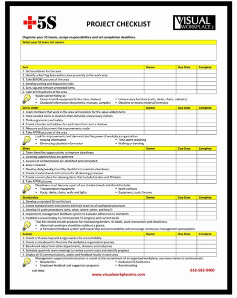 Project management checklist