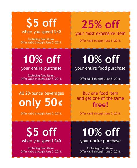 Promotional Coupon Templates