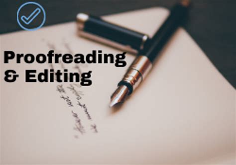 proofreading and editing