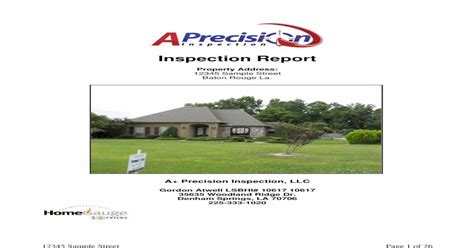 Property inspection checklist