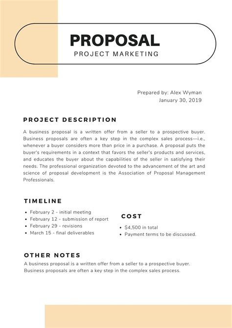 Proposal Template 3