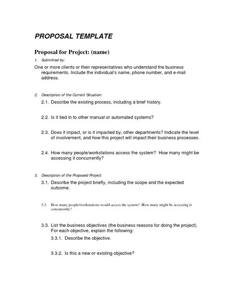 Proposal Template Word