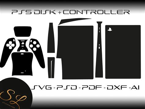 PS5 skin template designs