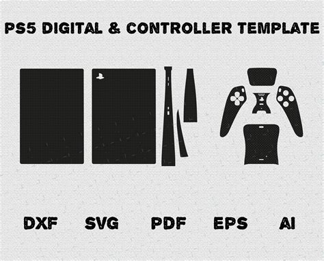 PS5 skin template sizes