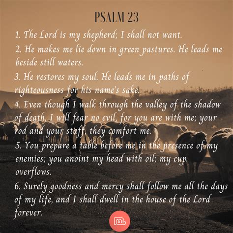 The Meaning and Interpretation of Psalm 23