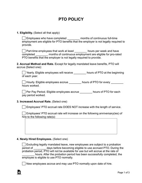 PTO Policy Template