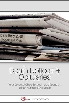 Tips for publishing an obituary