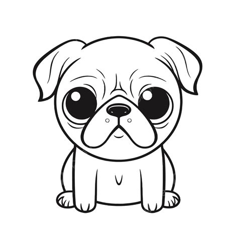 Pug coloring pages with backgrounds