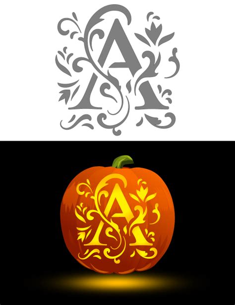 Pumpkin Carving Letter Stencils Printable