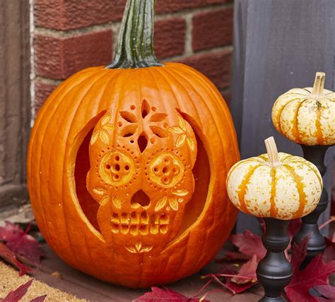 Pumpkin Sugar Skull Designs and Templates