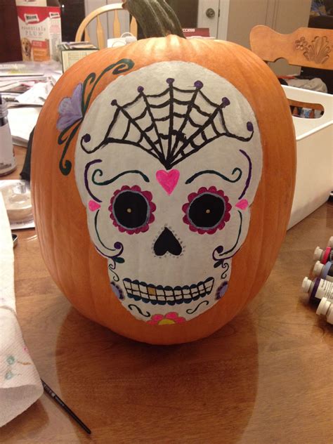 Pumpkin Sugar Skull Ideas and Inspiration