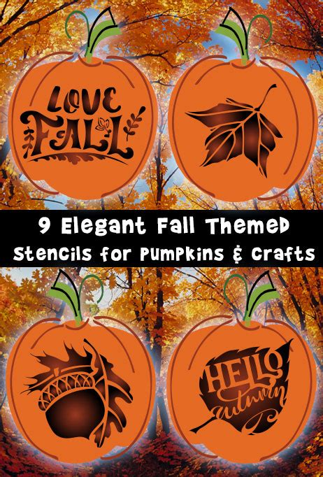 Pumpkin templates for fall