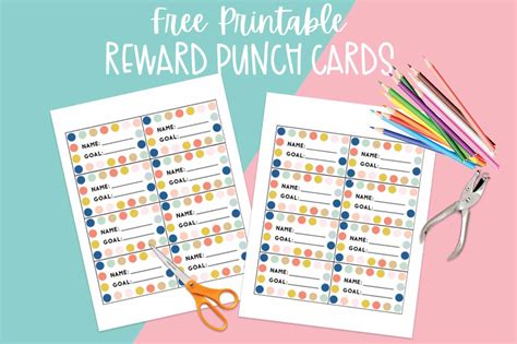 Punch Card Template for Rewards