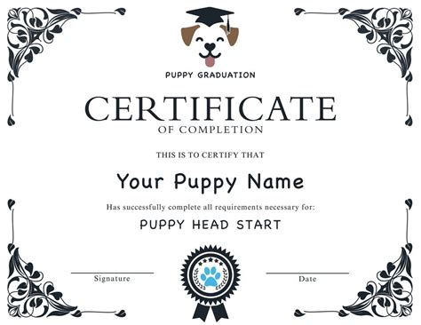 Puppy Veterinary Certificate