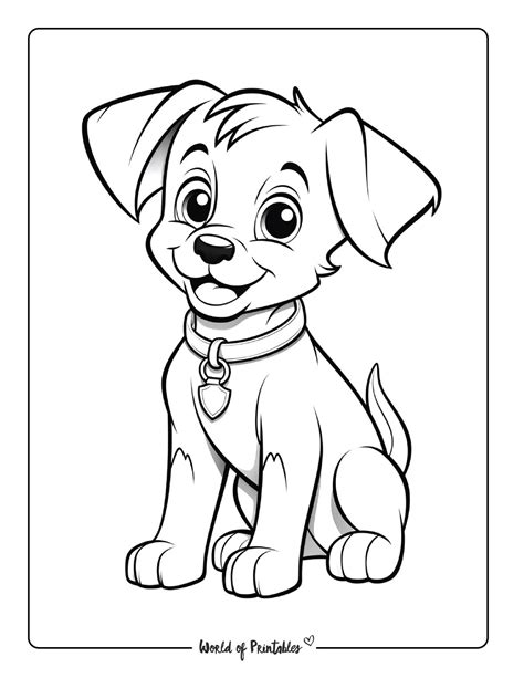 Puppy Coloring Pages 7