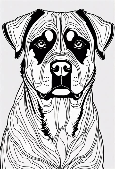 Puppy portrait coloring page