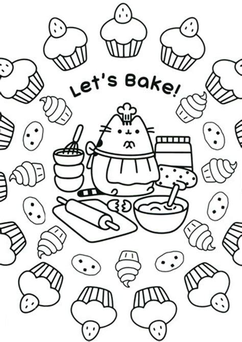 Benefits of Pusheen coloring pages