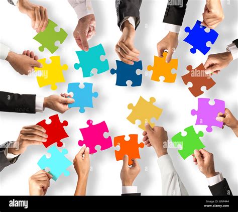 Puzzle Pieces Teamwork