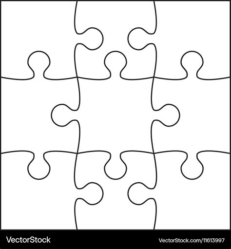 Puzzle Template Design 9