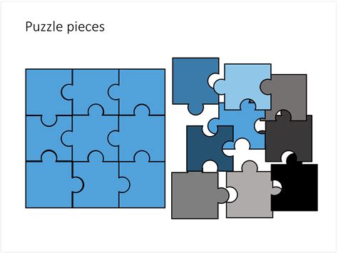 Puzzle template for PowerPoint