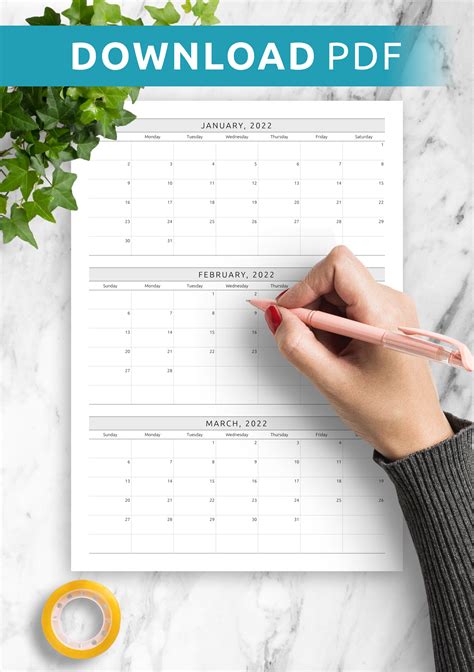 Quarterly Planner Template