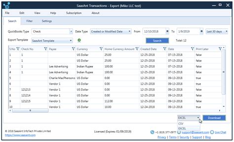 QuickBooks CSV Analysis