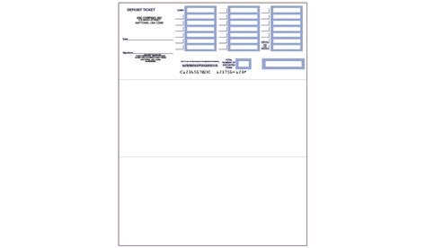 QuickBooks Deposit Slip Template Design