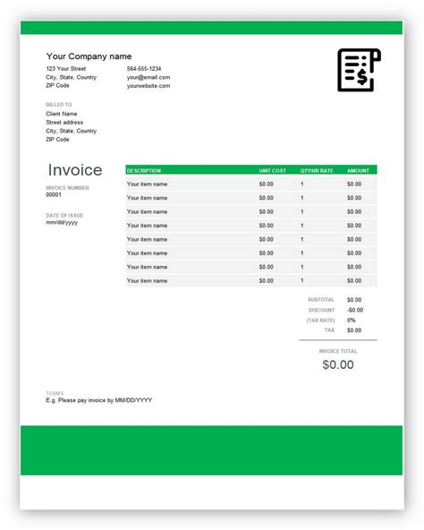 QuickBooks Desktop Invoice Template Layout