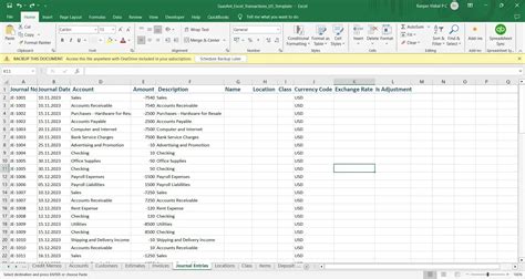 QuickBooks Import Journal Entries