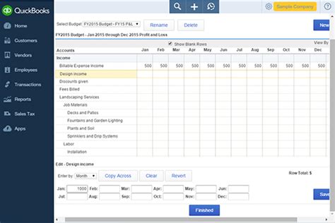 QuickBooks Online Budgeting