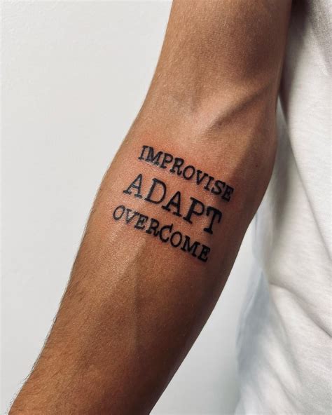 Quote-based tattoo