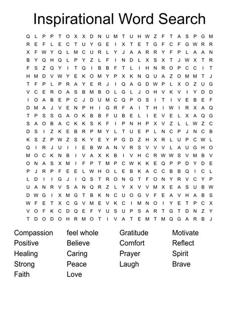 Quote Word Search Printable