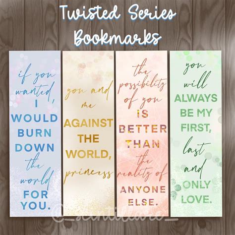 Quotes from the Series Bookmark