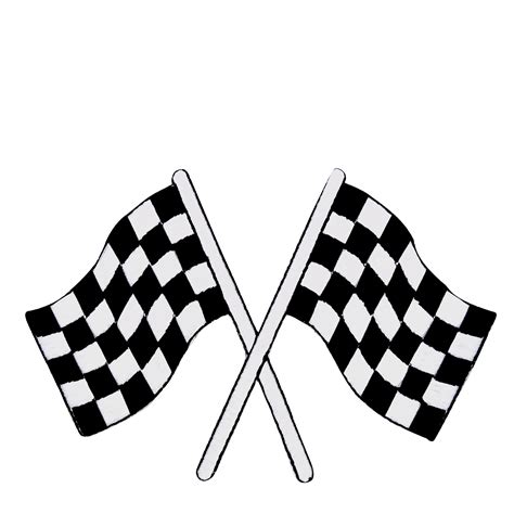 Black racing flag