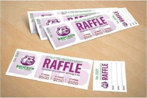 Description of Raffle Ticket Design 8