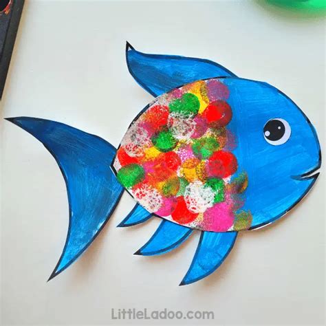 Description of Rainbow Fish Craft Template