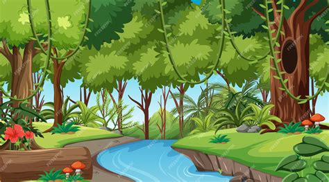 Rainforest background printable art benefits