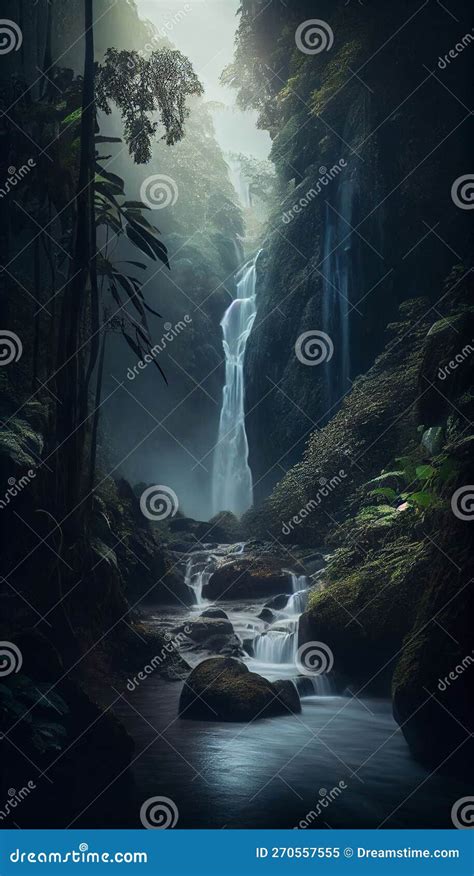 Rainforest waterfall