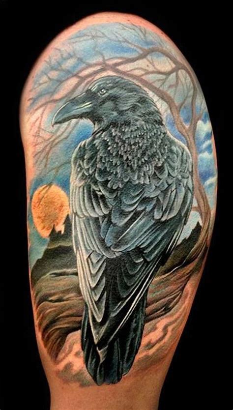 Raven Tattoo Design