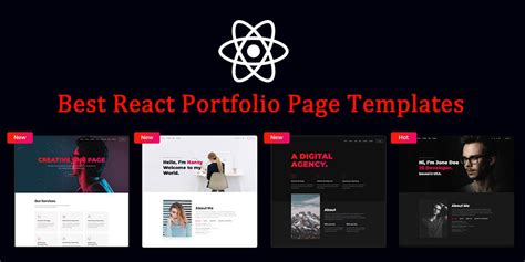 React Portfolio Website Template Example 8