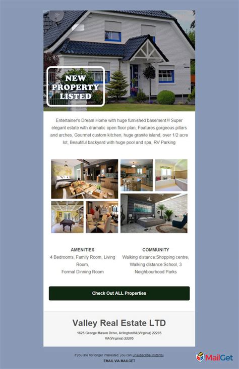 Real Estate Wholesale Email Template Sample