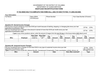 Recertification Forms