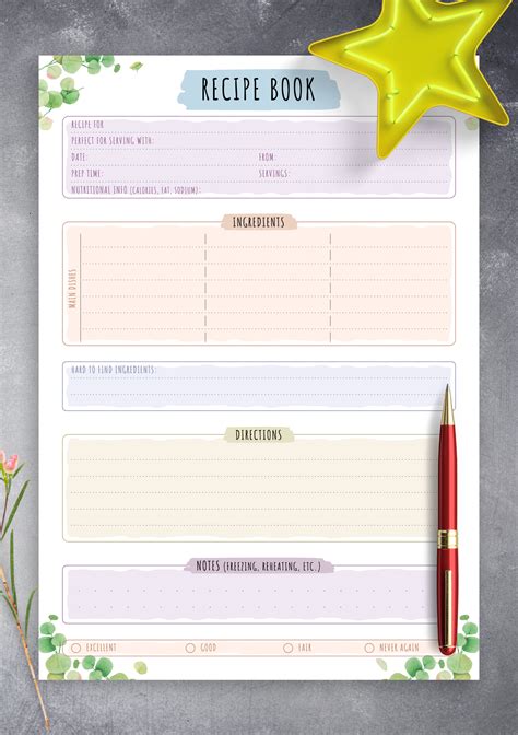 Recipe Book Template 2