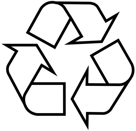 Recycle Symbol Template