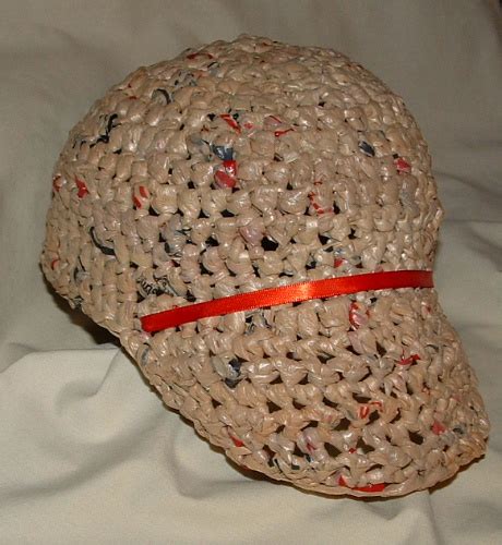 Recycled material hat